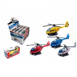 LOT DE 4 HELICOPTERES METAL