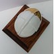 CASQUE F1 BLANC SUR SOCLE EN BOIS