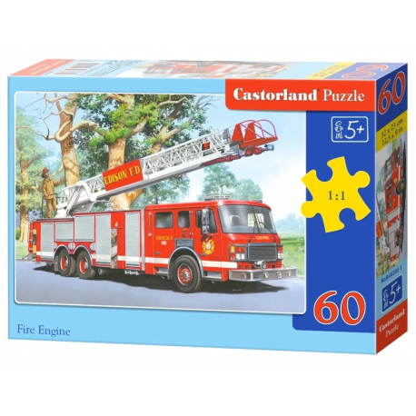 PUZZLE 60 PIECES : CAMION DE POMPIER