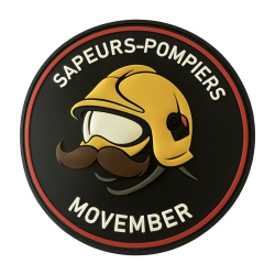 LOT DE 50 ECUSSONS MOVEMBER ROUGE PVC