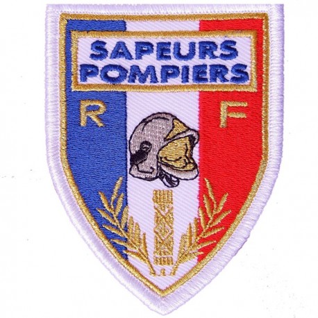 Ecusson sapeurs-pompiers brodé sur velcro