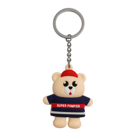 PORTE CLÉ NOUNOURS SUPER POMPIER 3D