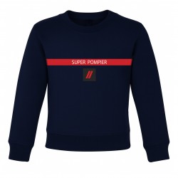 SWEAT SUPER POMPIER® AVEC FLOCAGE EN DTF