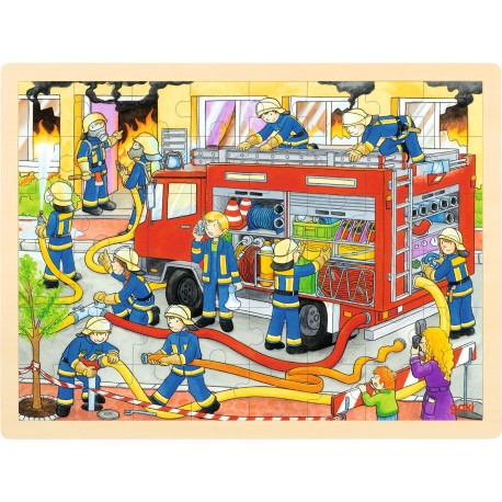 Puzzle brigade de pompiers 48 pièces