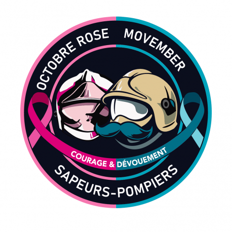 LOT DE 50 ECUSSONS OCTOBRE ROSE + MOVEMBER