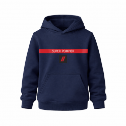 SWEAT À CAPUCHE SUPER POMPIER® AVEC FLOCAGE EN DTF