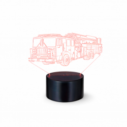 LAMPE 3D CAMION DE POMPIER