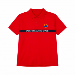 POLO ROUGE CADETS DE LA SECURITE