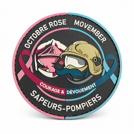 LOT DE 50 ECUSSONS OCTOBRE ROSE + MOVEMBER