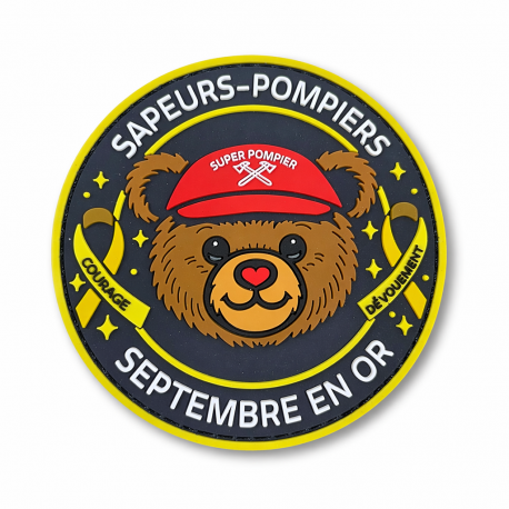 LOT DE 20 ECUSSONS SEPTEMBRE EN OR PVC