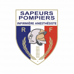 AUTOCOLLANT SAPEURS-POMPIERS INFIRMIÈRE ANESTHESISTE