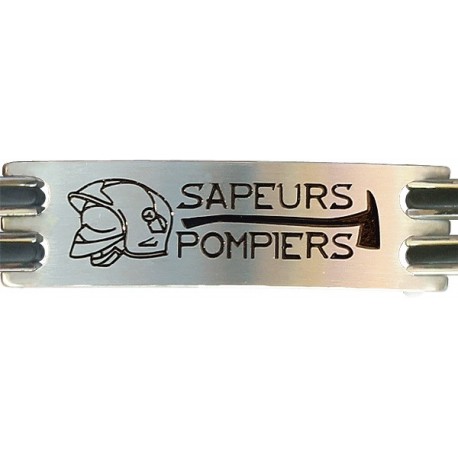 BRACELET POMPIERS ACIER 