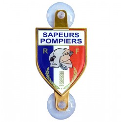 PLAQUE AUTO SAPEURS-POMPIERS ECU