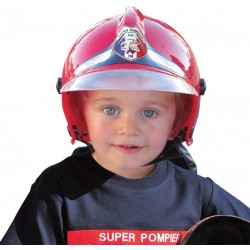 CASQUE POMPIER ROUGE ENFANT