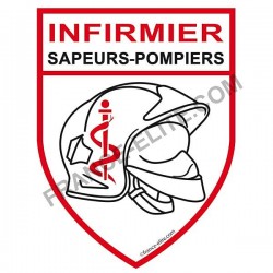 AUTOCOLLANT INFIRMIER SAPEURS-POMPIERS