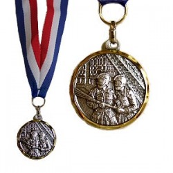 MEDAILLE SAPEURS-POMPIERS + RUBAN