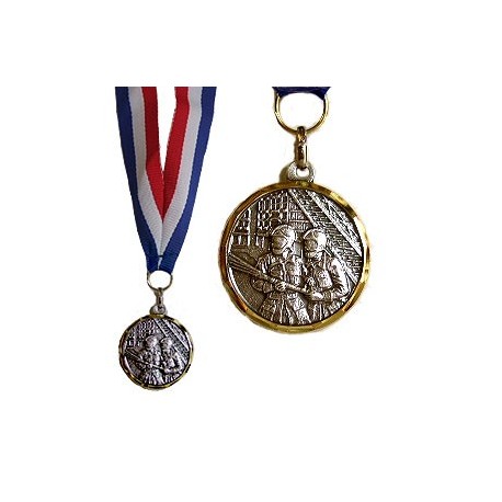 MEDAILLE SAPEURS POMPIERS + RUBAN