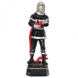 STATUETTE POMPIER DEBOUT 45 CM