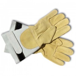 GANTS CUIR HYDROFUGE AVEC MANCHETTE