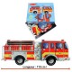 PUZZLE GEANT CAMION DE POMPIERS