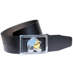 CEINTURE CUIR BOUCLE CASQUE F1