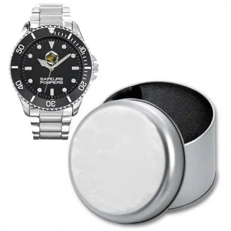 montre-pompier-chrono-metal