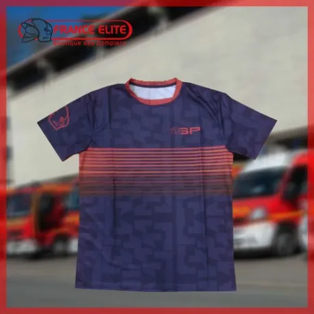 t-shirt-sport-rouge-sapeurs-pompiers