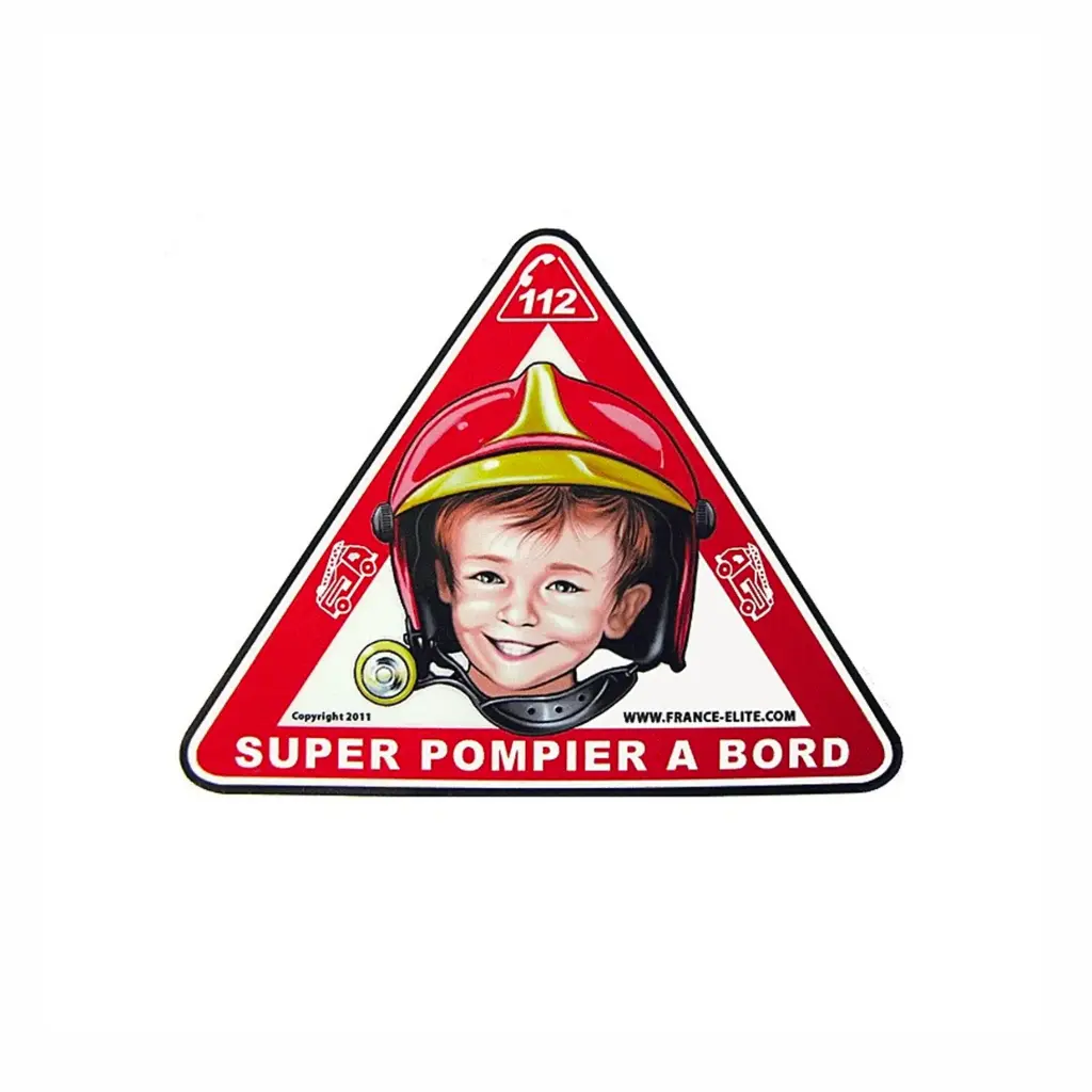 Autocollant SUPER POMPIER® à bord