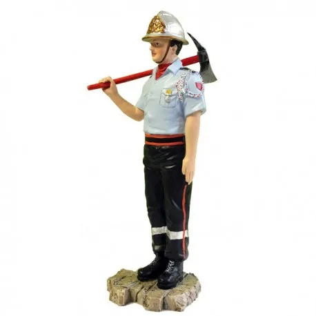 Statuette Sapeur-Pompier en tenue de défilé