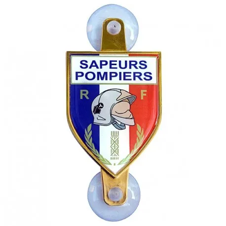 Plaque auto sapeurs-pompiers ecu