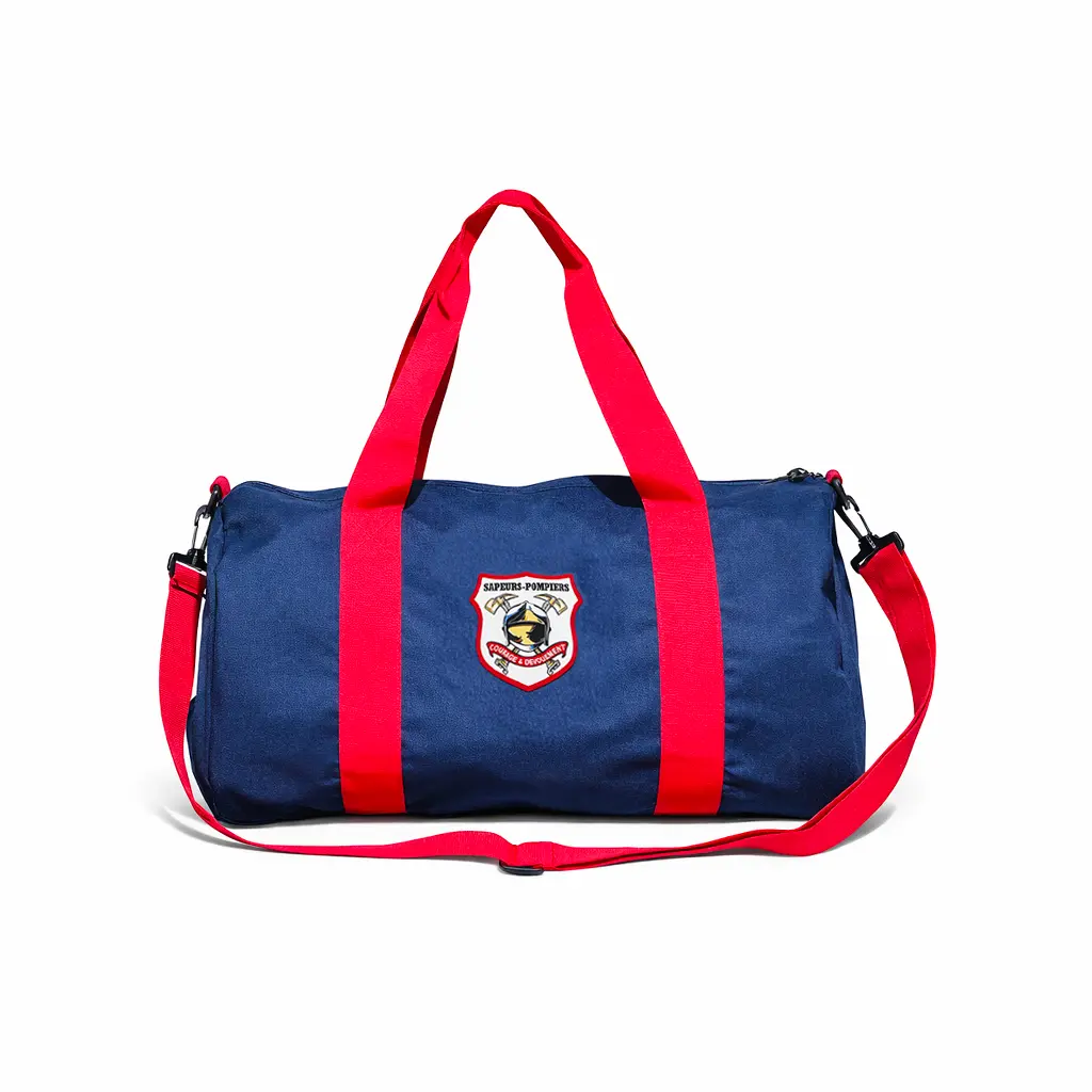 Sac de sport marine et rouge Sapeurs-Pompiers
