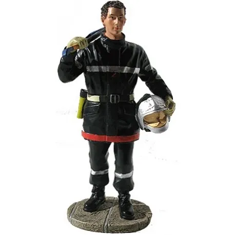 Statuette Sapeur-Pompier avec hache sur l'épaule