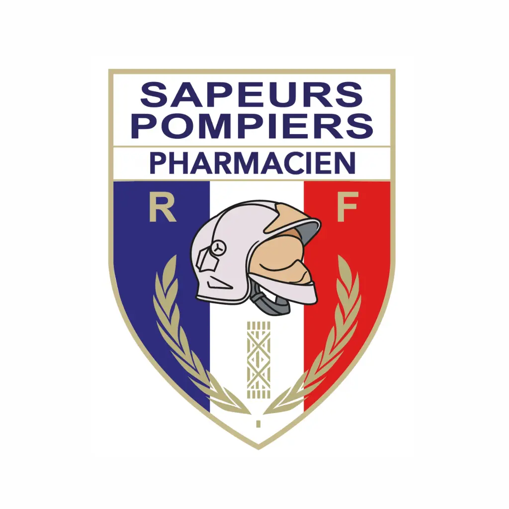 Autocollant Sapeurs-Pompiers Pharmacien