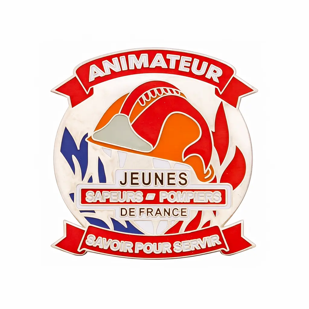 Insigne Animateur Jeunes Sapeurs-Pompiers de France