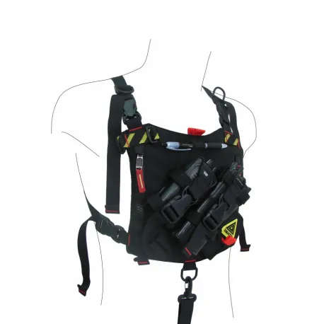 Porte-radio thorax black line dimatex