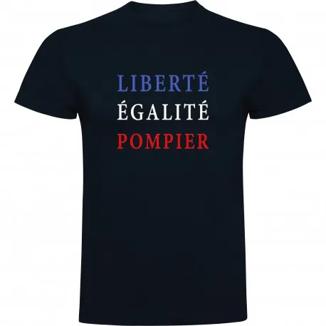 T-shirt sp liberte egalite pompier