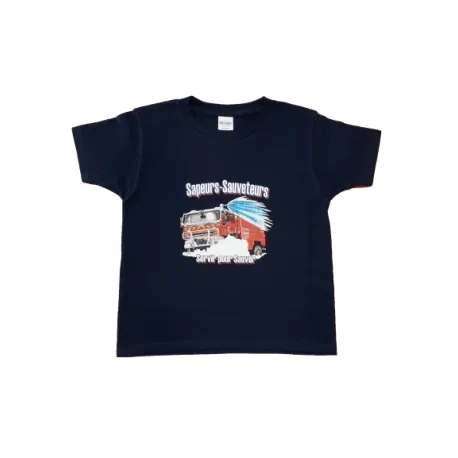 T-shirt Sapeurs-Sauveteurs enfant bleu marine