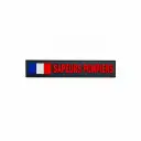 Bande velcro avec drapeau Bleu Blanc Rouge en PVC