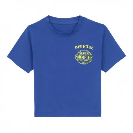 T-shirt bleu official SUPER POMPIER®
