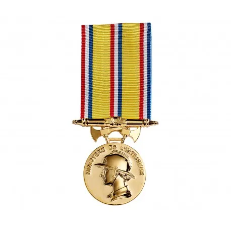 Médaille Sapeurs-Pompiers 30 ans vermeil