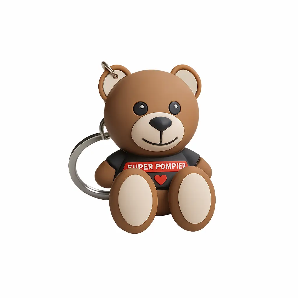 Porte-clés Nounours SUPER POMPIER® 3D