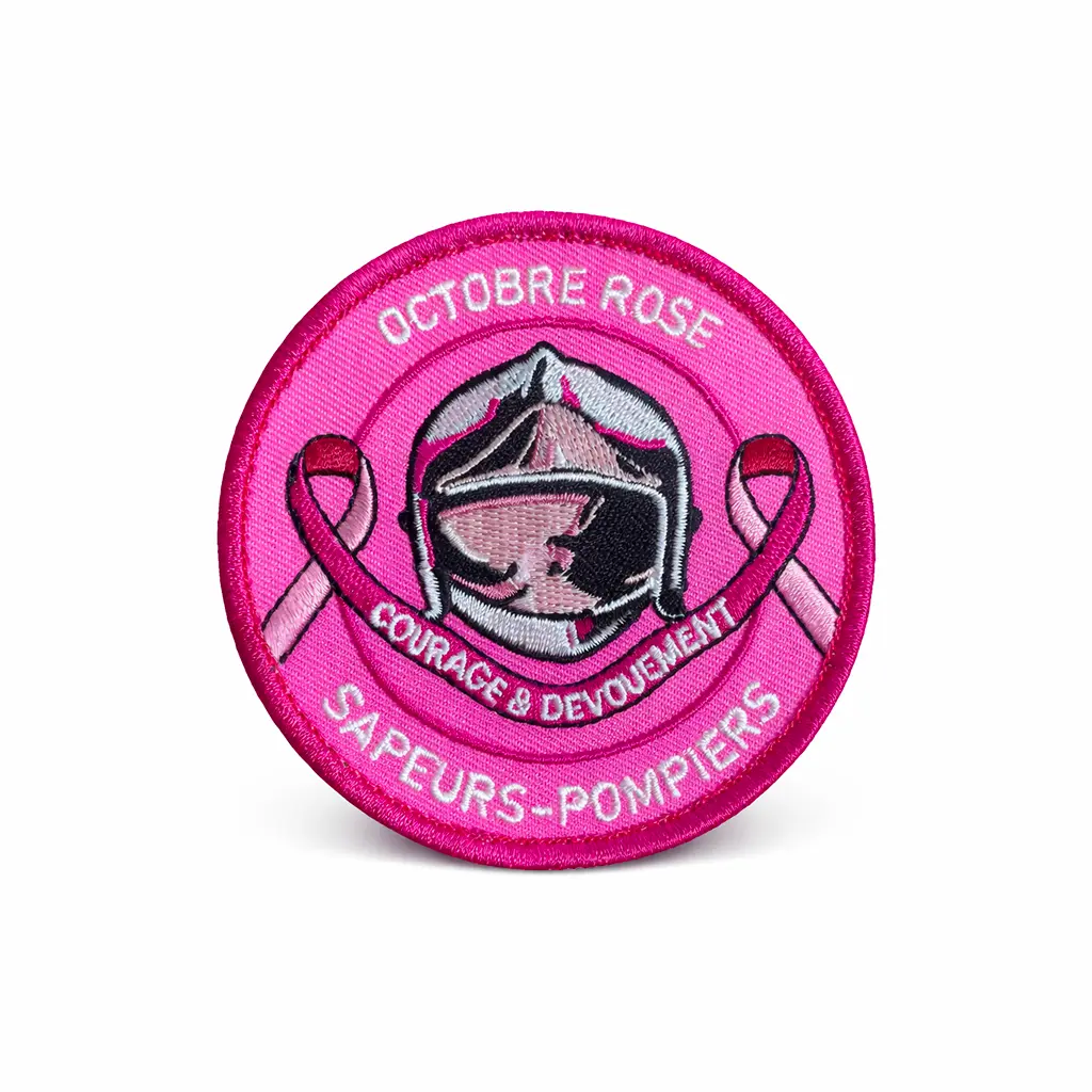 Lot de 50 Écussons Octobre Rose Brodés