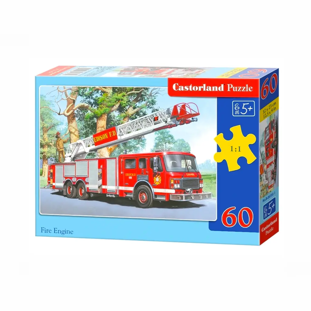 Puzzle 60 pièces : Camion de Pompier