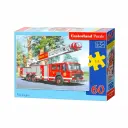 Puzzle 60 pièces : Camion de Pompier