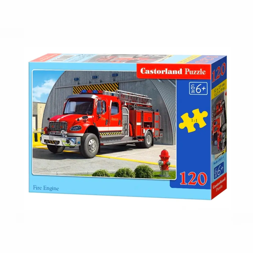 Puzzle 120 pièces : Camion de Pompier