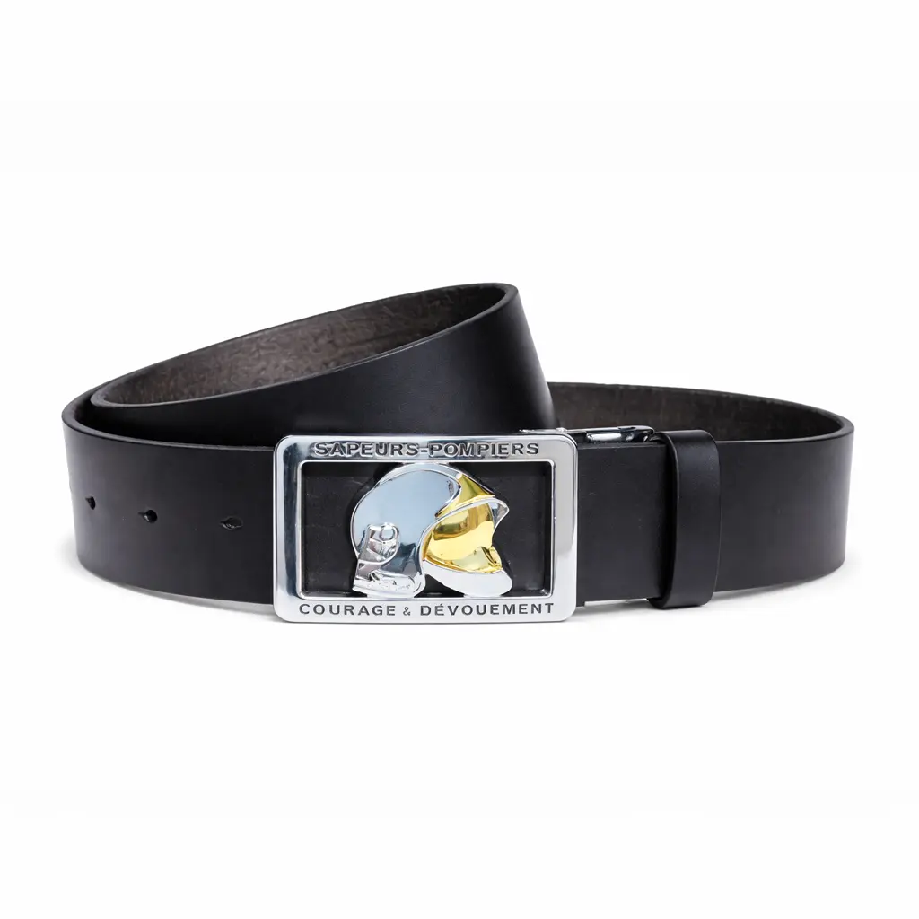 Ceinture en cuir boucle Casque F1