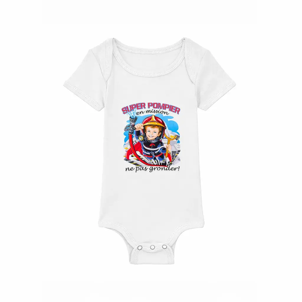 Body SUPER POMPIER® en mission (ne pas gronder !)