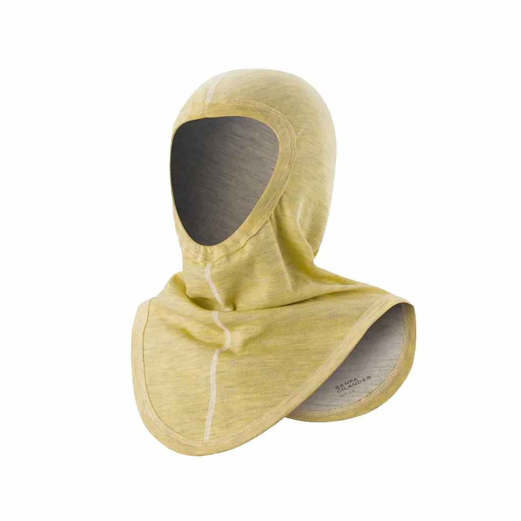 Cagoule F1 protection feu jaune