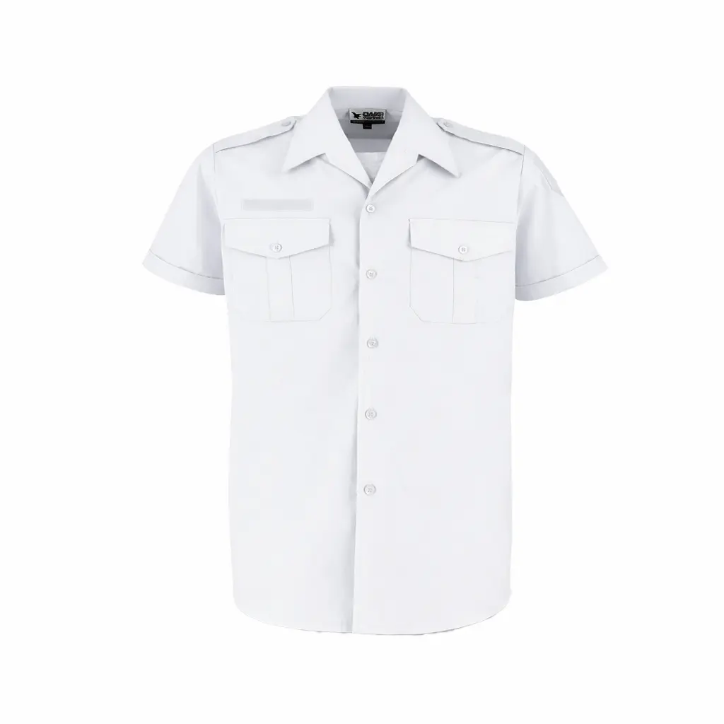 Chemise homme manches courtes 3 velcros 