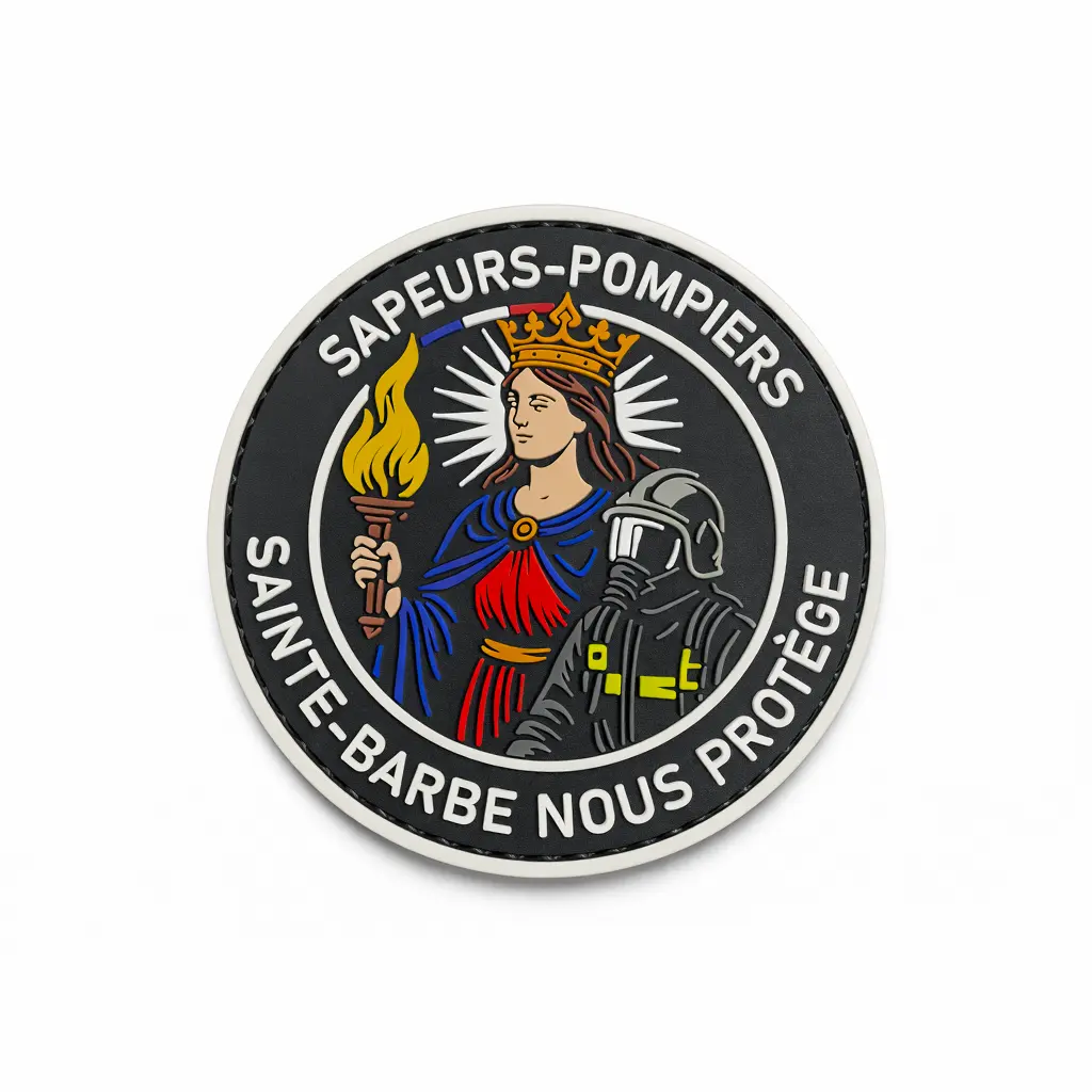 Lot de 20 Écussons Sainte-Barbe PVC 